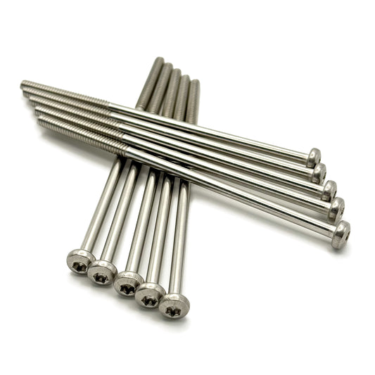 Pan Head Screw - Torx #10-24 x 4.5" long - thread 1.5" (10 pcs)