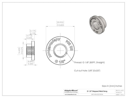 WB-G02 Weld Bung (G 1/8")