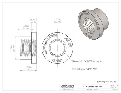 WB-G04 Weld Bung (G 1/4")